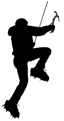 silueta lezoucího muže